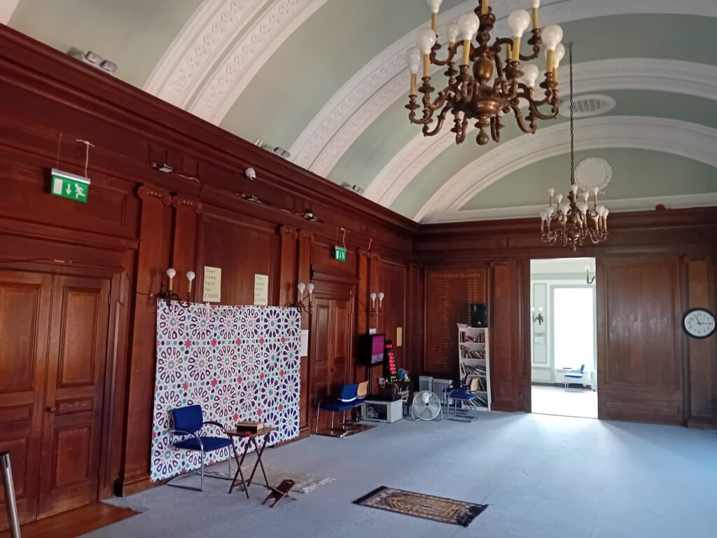 thumbnail of Inside the temporary Purley Mosque. The Brighton Road